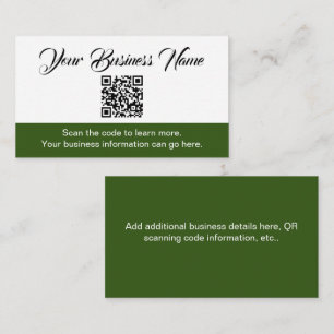 Visita Tarjeta de presentación de análisis de código QR