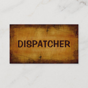 Visita Tarjeta de presentación de antigüedades Dispatcher