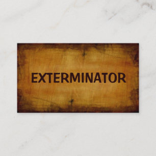 Visita Tarjeta de presentación de antigüedades Exterminat