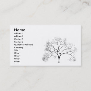 Visita Tarjeta de presentación de árbol