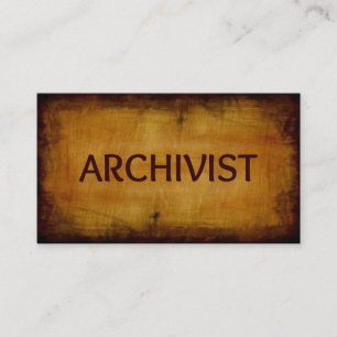 Visita Tarjeta de presentación de Archivist Antique Brush