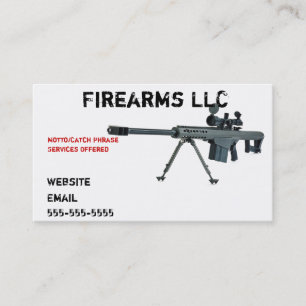 Visita Tarjeta de presentación de armas