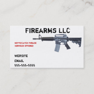Visita Tarjeta de presentación de armas