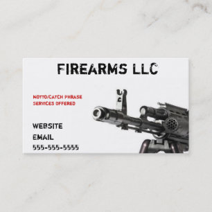 Visita Tarjeta de presentación de armas