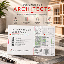 Tarjeta de presentación de arquitecto de sistema d