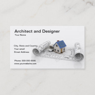 Visita Tarjeta de presentación de arquitectos y diseñador
