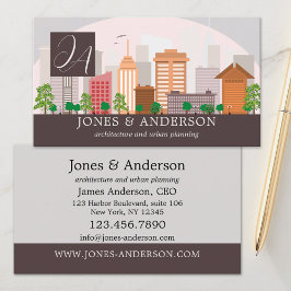 Visita Tarjeta de presentación de arquitectura de planifi