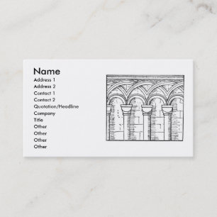 Visita Tarjeta de presentación de arquitectura medieval