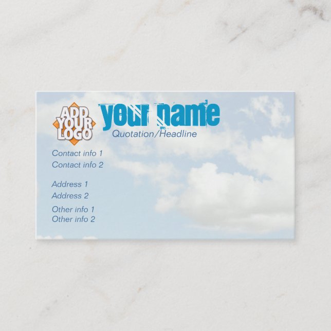 Visita Tarjeta de presentación de ArtClouds (Anverso)