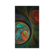 Tarjeta de presentación de arte de resumen azul de