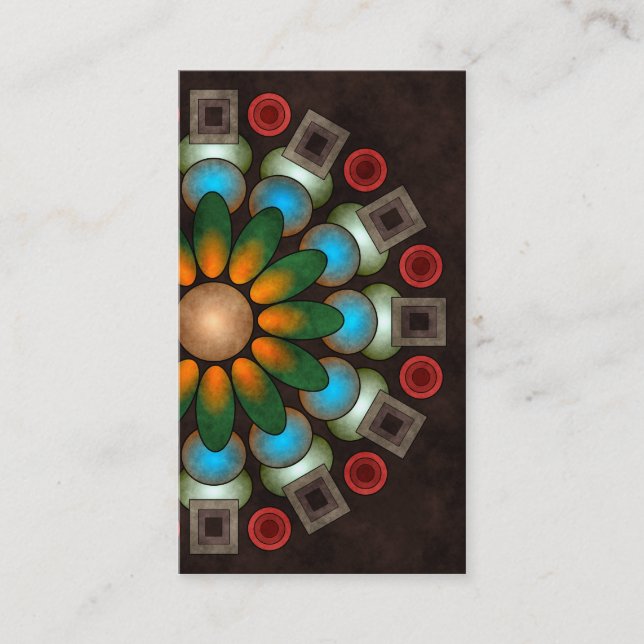 Visita Tarjeta de presentación de arte de vectores con ab (Anverso)