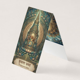 Visita Tarjeta de presentación de arte Dhamma antiguo per