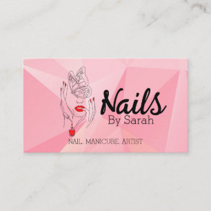 Visita Tarjeta de presentación de arte Nail