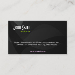 Visita Tarjeta de presentación de arte negro