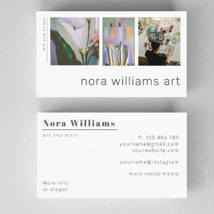 Visita Tarjeta de presentación de artista de diseño de ar