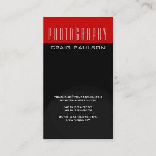 Visita Tarjeta de presentación de artista de fotografía r