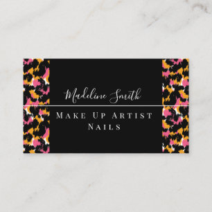 Visita Tarjeta de presentación de artista de maquillaje a