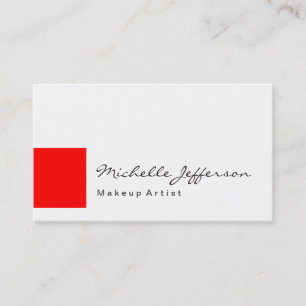 Visita Tarjeta de presentación de artista de maquillaje d