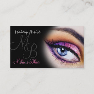 Visita Tarjeta de presentación de artista de maquillaje o