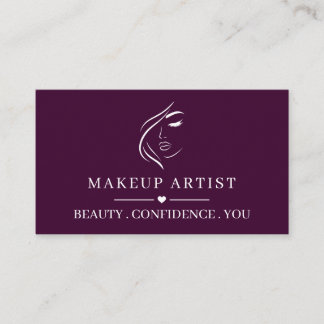 Visita Tarjeta de presentación de artista de maquillaje p