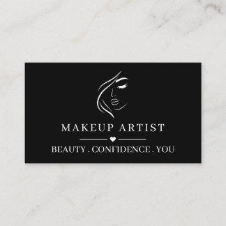 Visita Tarjeta de presentación de artista de maquillaje p