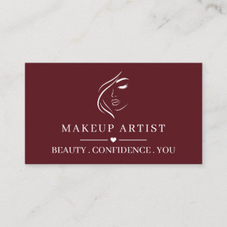 Visita Tarjeta de presentación de artista de maquillaje p