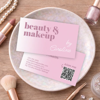 Visita Tarjeta de presentación de artista de maquillaje p