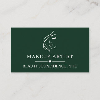 Visita Tarjeta de presentación de artista de maquillaje p
