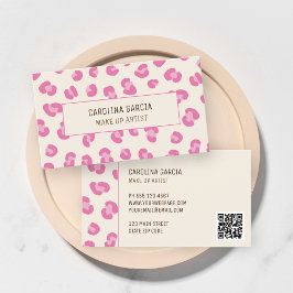 Visita Tarjeta de presentación de artista de maquillaje r