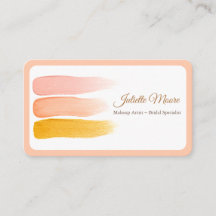 Tarjeta de presentación de artista de maquillaje r
