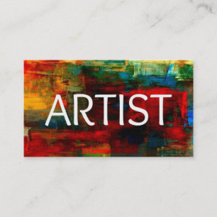 Visita Tarjeta de presentación de artistas