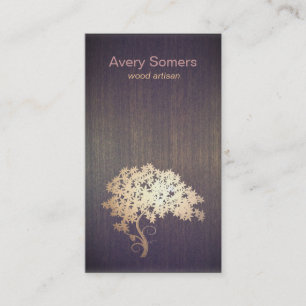 Visita Tarjeta de presentación de artistas de madera de á