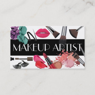 Visita Tarjeta de presentación de artistas de maquillaje 
