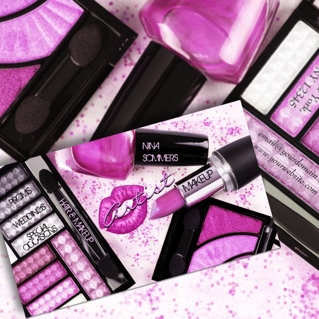 Visita Tarjeta de presentación de artistas de maquillaje (Subido por el creador)