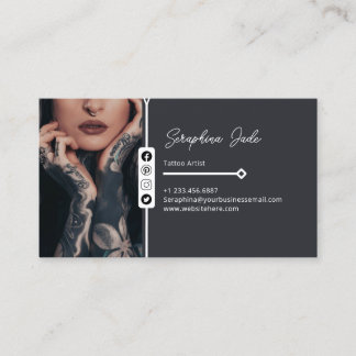 Visita Tarjeta de presentación de artistas de tatuaje per