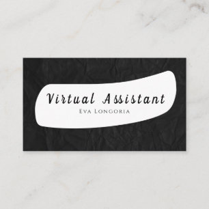 Visita Tarjeta de presentación de asistente virtual