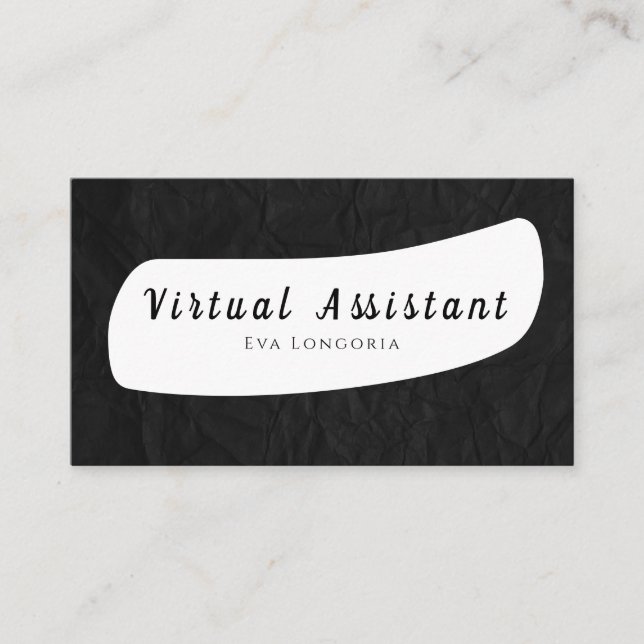 Visita Tarjeta de presentación de asistente virtual (Anverso)