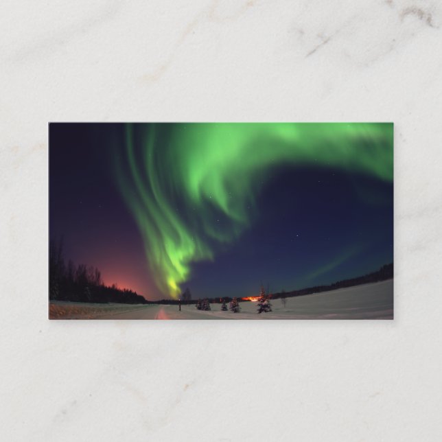 Visita Tarjeta de presentación de Aurora Boreal (Anverso)