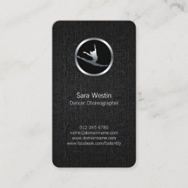 Visita Tarjeta de presentación de bailarina cromática par