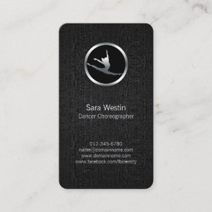 Visita Tarjeta de presentación de bailarina cromática par