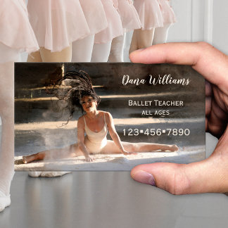 Visita Tarjeta de presentación de baile de ballet moderno