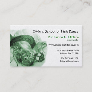 Visita Tarjeta de presentación de baile irlandesa