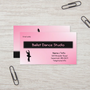 Visita Tarjeta de presentación de ballet / Personalizable
