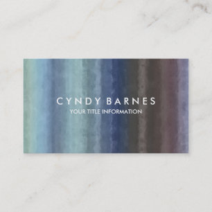 Visita Tarjeta de presentación de banda de color acuático