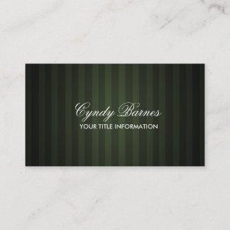 Visita Tarjeta de presentación de banda verde