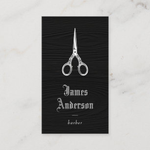 Visita Tarjeta de presentación de Barber masculina decora