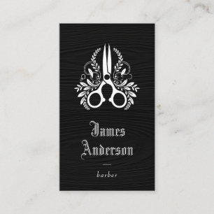 Visita Tarjeta de presentación de Barber masculina decora