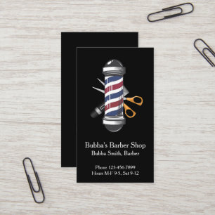 Visita Tarjeta de presentación de barbería