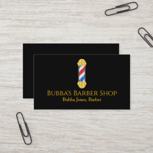 Visita Tarjeta de presentación de barbería