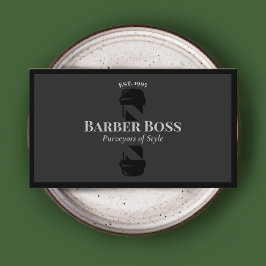 Visita Tarjeta de presentación de Barbershop Black Barber